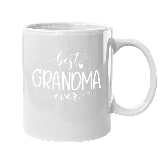 Grandma Coffee Mug Best Grandma Ever Coffee Mug Letter Print Short Sleeve Grandmother Mug Tops