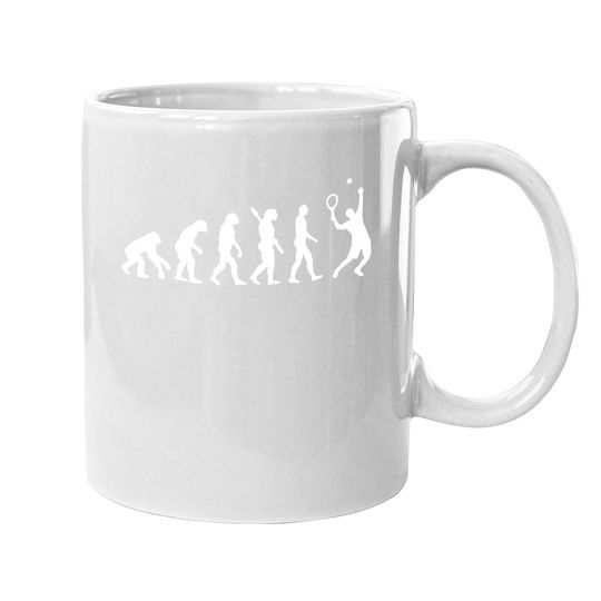 Evolution Tennis Player Coffee Mug