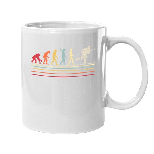 Ice Hockey Coffee Mug. Retro Evolution Coffee Mug For Hockey Player