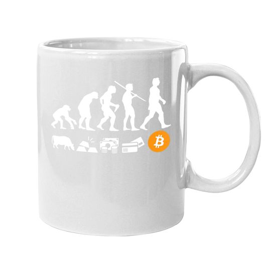 Bitcoin Evolution Of Money | A Btc Crypto Coffee Mug