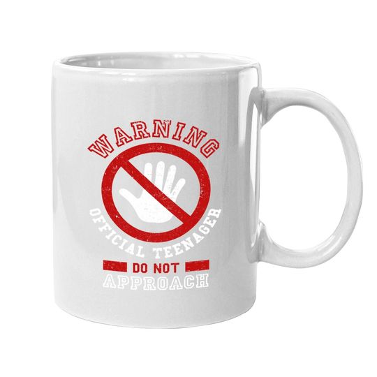 Warning  Mugnager Do Not Approach 13th Birthday Gift Coffee Mug