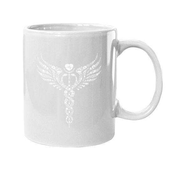 Nurse Caduceus Medical Symbol Nursing Logo Gift Coffee Mug