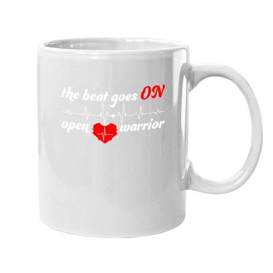 Post Heart Surgery Bypass Recovery Coffee Mug Open Heart Warrior