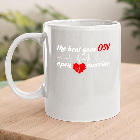 Post Heart Surgery Bypass Recovery Coffee Mug Open Heart Warrior