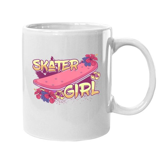 Skater Girl Skateboard Skateboarding Coffee Mug