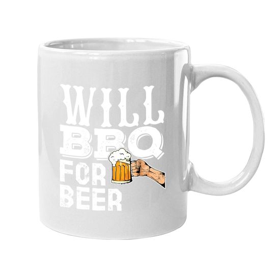 Funny Bbq Grilling Coffee Mug Gift For Will Bbq For Beer