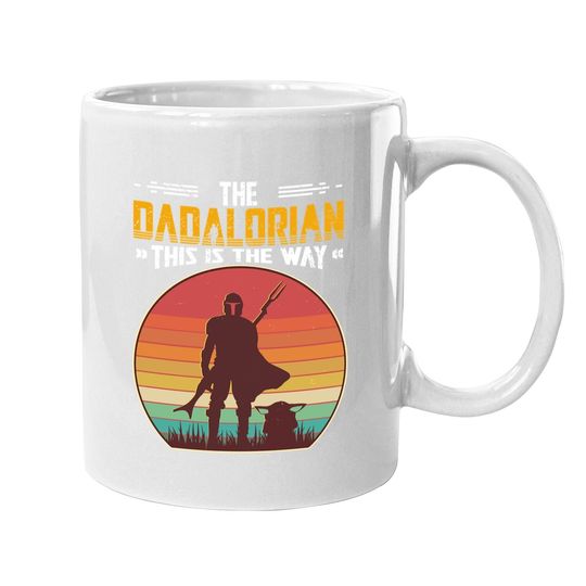The Dadalorian Retro Vintage, Dadalorian Fathers Day Coffee Mug