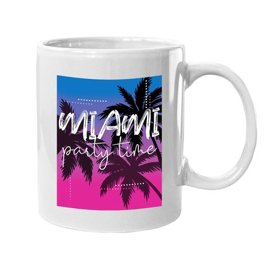 Coffee Mug Miami Beach Party Time