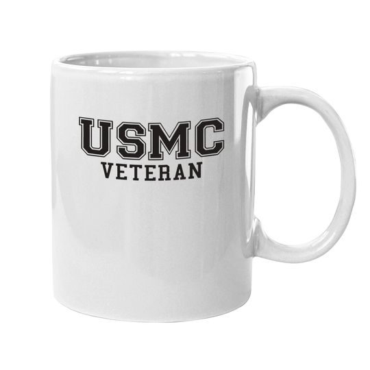 Usmc Veteran Athletic Logo Marines Short Sleeve Coffee Mug