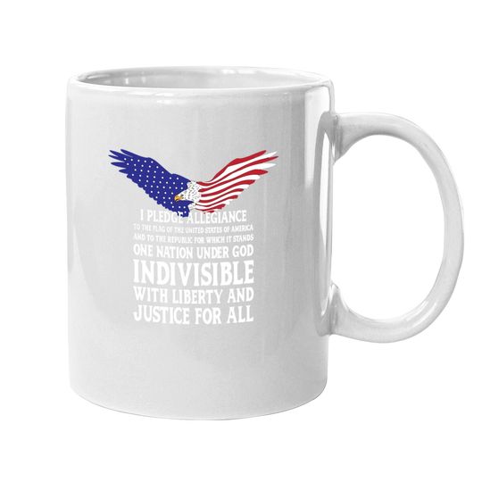 Pledge Allegiance To The Flag Usa Coffee Mug