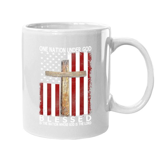 One Nation Under God Christian Jesus Coffee Mug