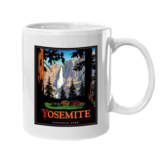 Yosemite Coffee Mug Vintage National Park Coffee Mug