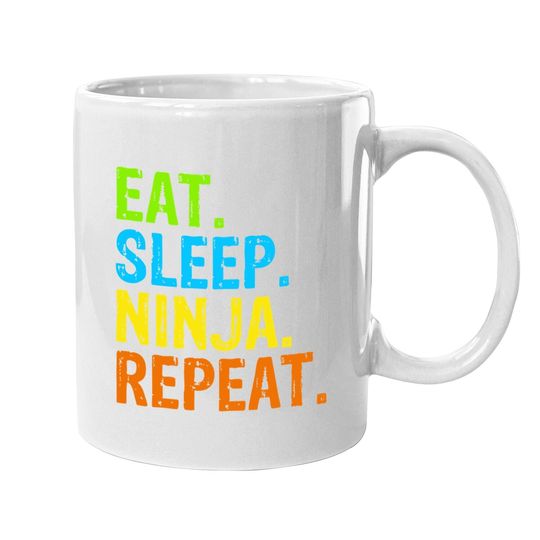 Ninja Karate Eat Sleep Repeat Coffee Mug