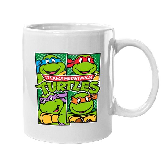 Teenage Mutant Ninja Turtles Paneled Characters Coffee Mug