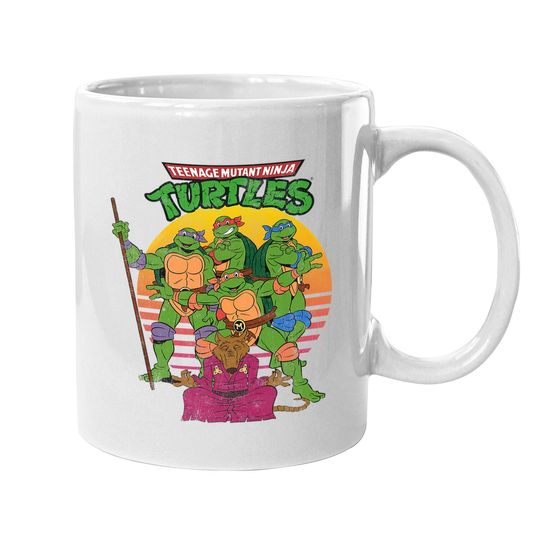 Teenage Mutant Ninja Turtles Retro Sun Group Mug-coffee Mug