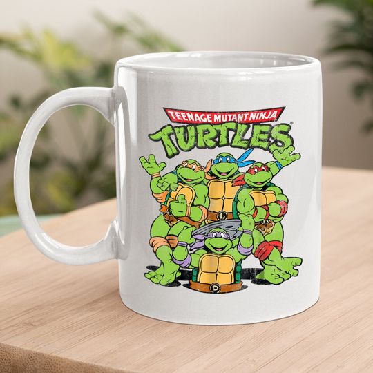 Teenage Mutant Ninja Turtles Classic Retro Logo Coffee Mug
