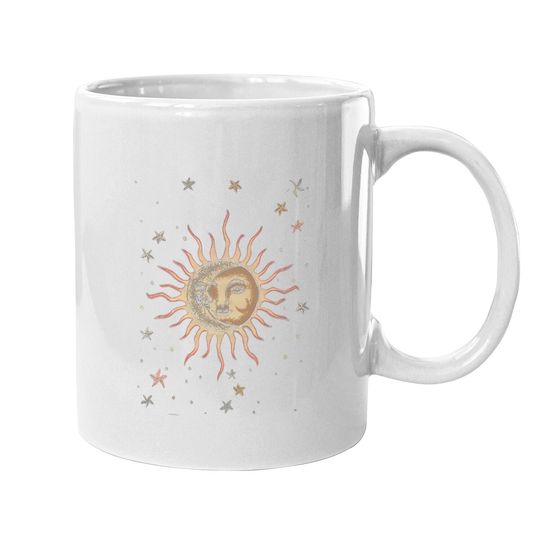 Vintage Sun And Moon Graphic Coffee Mug