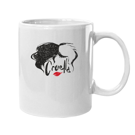 Cruella Hair & Lips Logo Coffee Mug