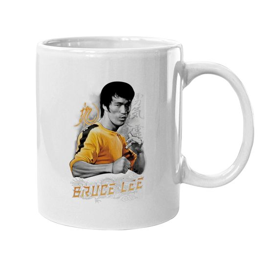 Bruce Lee Quote Yellow Dragon Coffee Mug