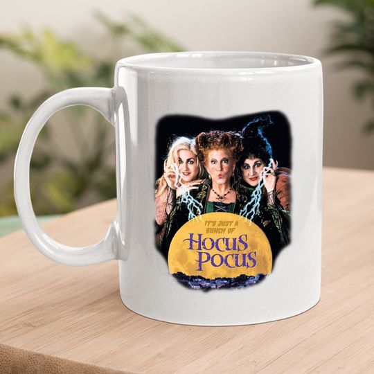 Hocus Pocus Coffee Mug Short Sleeve Graphic Classic Movie Mug Top