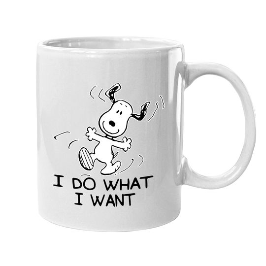 I Do What I Want Snoopy Coffee Mug