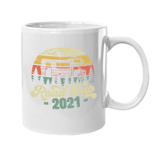 Road Trip 2021 Retro Vintage Coffee Mug