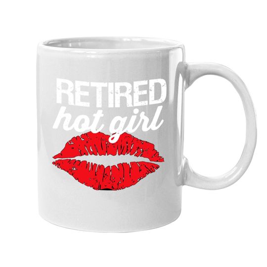 Retired Hot Girl Lips Coffee Mug