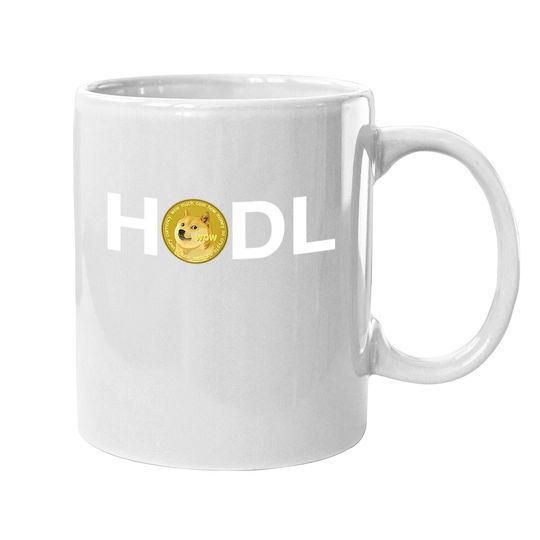 Dogecoin Doge Hodlto The Moon Crypto Meme Cryptocurrency Coffee Mug