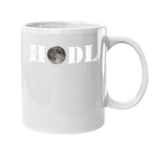 Crypto Merch, Hodl Moon Cryptocurrency  coffee Mug