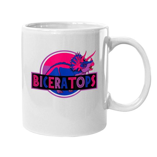 Biceratops Bisexual Ceratops Dinosaur Lgbt Coffee Mug