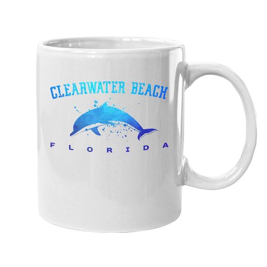 Clearwater Beach Florida Dolphin Lover Scuba Diving Vacation Coffee Mug