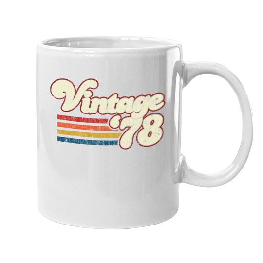 Retro Vintage 1978 43rd Birthday Coffee Mug