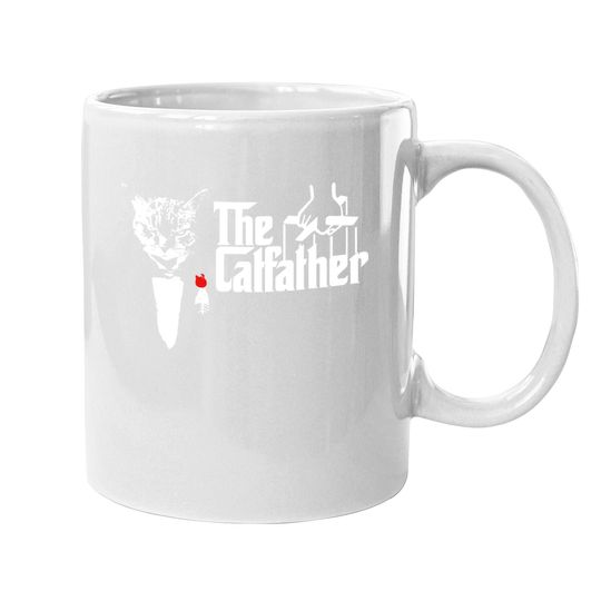 The Catfather Coffee Mug, Father Of Cats Coffee Mug, Cat Dad