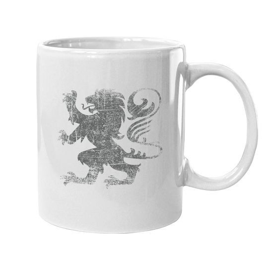 Scottish Flag Lion Rampant Heraldry Flag Of Scotland Rugby Coffee Mug
