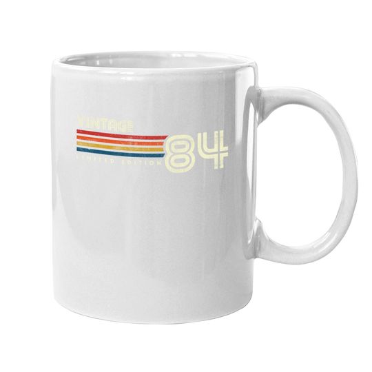 Vintage 1984 Chest Stripe 37th Birthday Coffee Mug