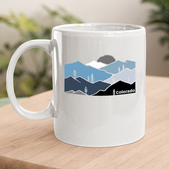 Colorado Mountain Outdoor Retro Landscape Coffee Mug