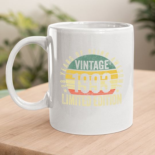 28 Year Old Gifts Vintage 1993 Limited Edition 28th Birthday Coffee Mug