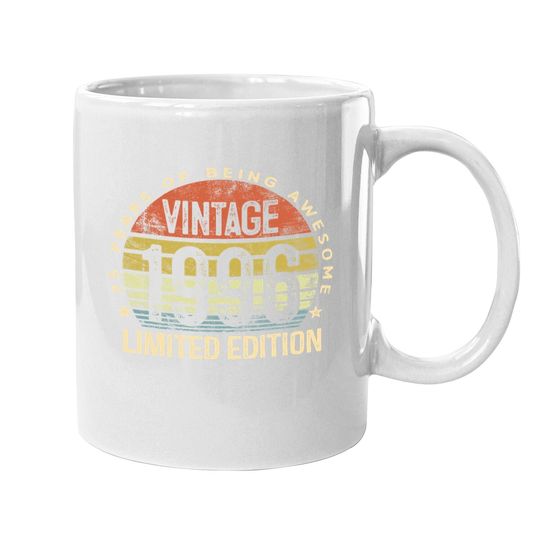 25 Year Old Gifts Vintage 1996 Limited Edition 25th Birthday Coffee Mug