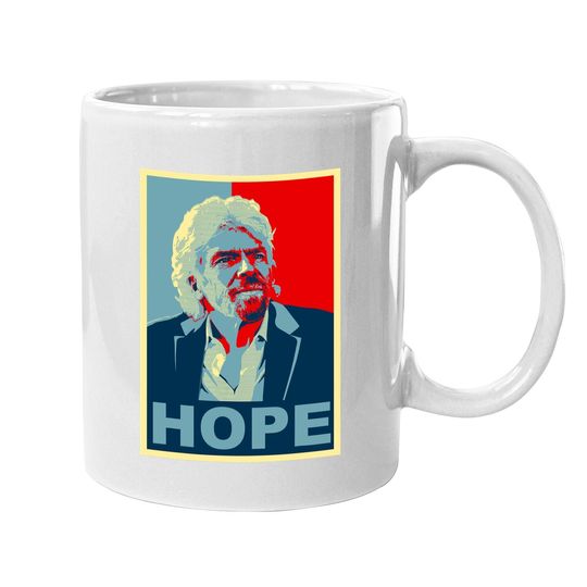 Richard Branson Hope Space Travel Entrepreneur Ceo Stock Coffee Mug