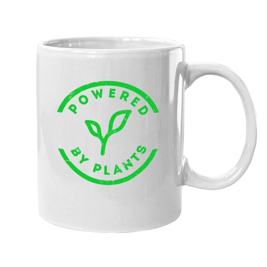 Powered By Plants Coffee Mug Vegan Workout Coffee Mug