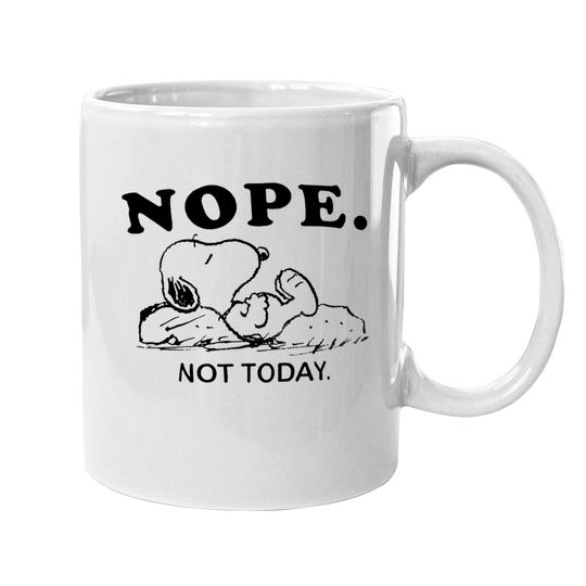 Snoopy Nope Not Today Coffee Mug