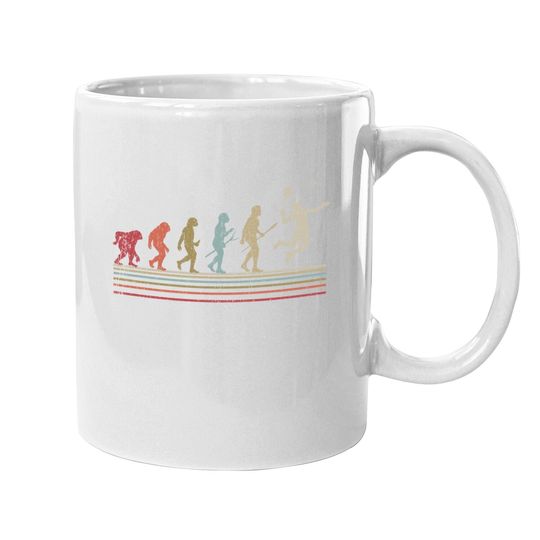 Badminton Vintage Retro Style Evolution Of Man Gift Coffee Mug