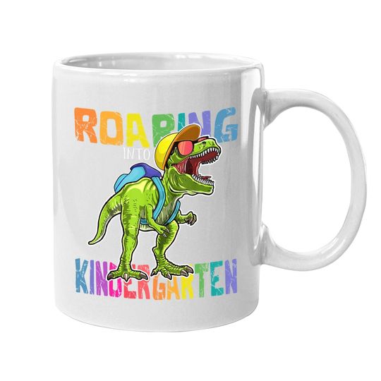Roaring Kindergarten Dinosaur T Rex Back To School Boys Coffee Mug
