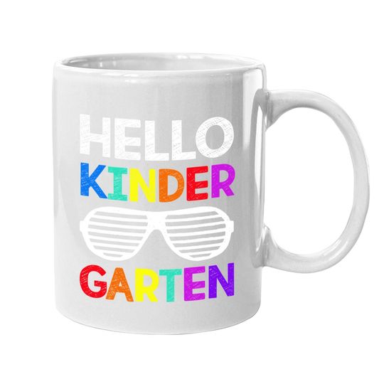 Hello Kindergarten Back To School Teacher Student Coffee Mug