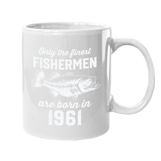 Gift For 60 Years Old: Fishing Fisherman 1961 60th Birthday Coffee Mug