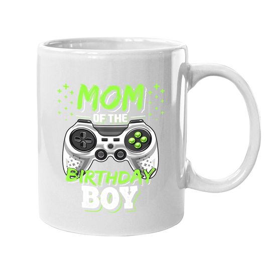 Mom Of The Birthday Boy Matching Video Gamer Birthday Party Coffee Mug