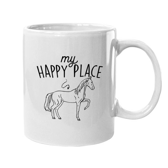 My Happy Place - Horse Lover Equestrian Horseback Rider Coffee Mug
