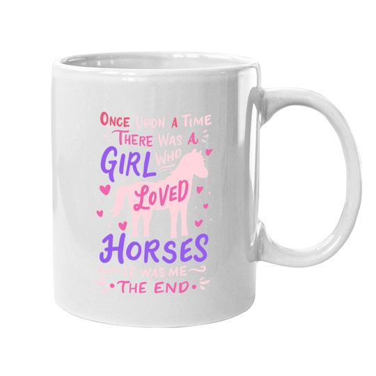 Horse Girl Horses Show Jumping Equestrian Barrel Racing Coffee Mug