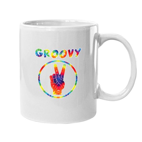 Groovy 70's Tie Dye Vintage Mug For Retro Party Coffee Mug