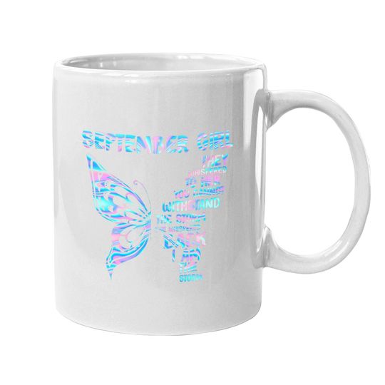 Butterfly September Birthday Coffee Mug